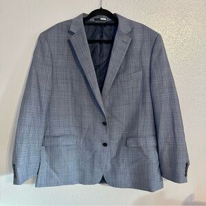 Lauren Ralph Lauren Men’s Wool Blue Plaid Sport Coat Blazer Jacket